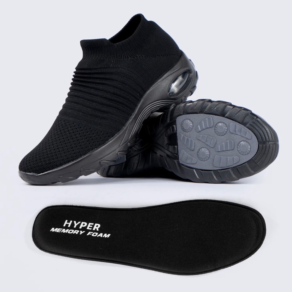 Brand New, HYPERSOFT, Black Shoes, Women Size 9